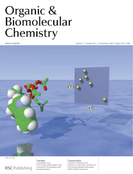 Cover of Org. Biomol. Chem. from 2009